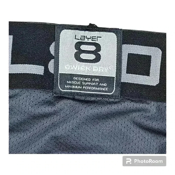 Layer 8 Kwick-Heat Kwick-Dry 11 L8 Defend leggings Indigo print # L64460 M or XL - Picture 5 of 7